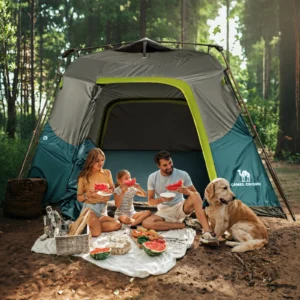 GOLDEN CAMEL 4 People Camping Tents Waterproof Automatic Family Beach Tent Moisture-proof Camping Equipment Supplies